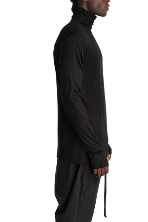 Thom Krom | AW26 - Roll Neck Longsleeve, Black MTS1003