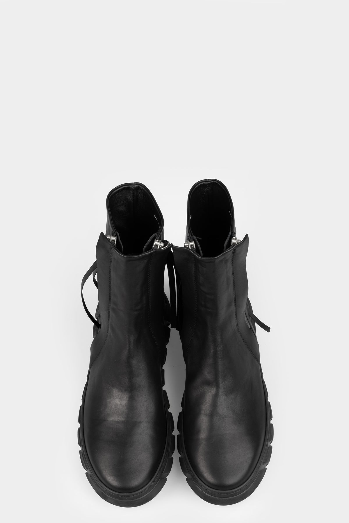 Puro | AW25 - Double zip calf leather sneakers (GREAT HERO)