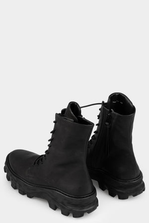 Puro | AW25 - Laced calf leather combat boots (BALANCED TASKER)