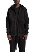 Hooded Zip Jacket, Black