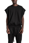Crewneck Sleeveless Sweatshirt, Black