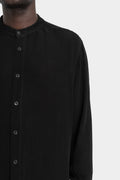 La Haine Inside Us | AW25 - Mandarin collar viscose shirt M1143