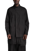 Panelled asymmetrical shirt