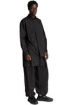 Panelled asymmetrical shirt