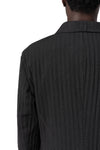 Stretch corrugated cotton jacket, Black