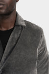 Thom Krom | AW25 - Velvet blazer, Used grey MB58