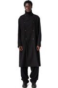 Supersoft wool modular trench, Black