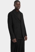 Single button bouclé blazer