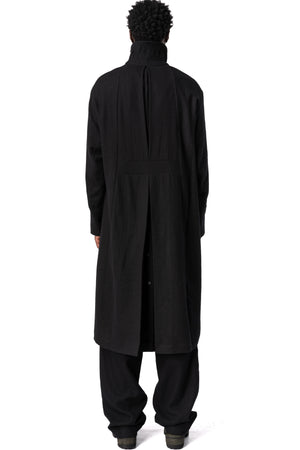 Supersoft wool modular trench, Black