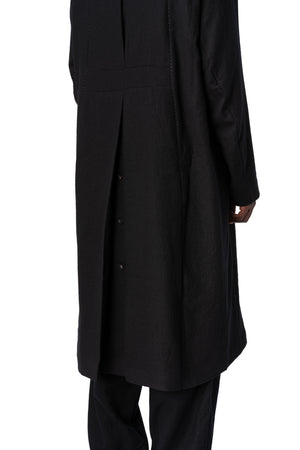 Supersoft wool modular trench, Black
