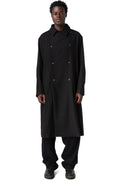 Supersoft wool modular trench, Black
