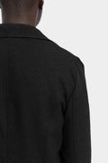 Single button bouclé blazer
