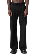 Wool blend trousers, Black