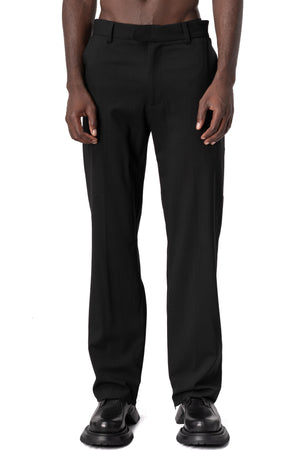Wool blend trousers, Black