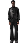 Wool blend trousers, Black