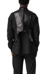 Leather waistcoat, Black