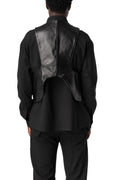 Leather waistcoat, Black