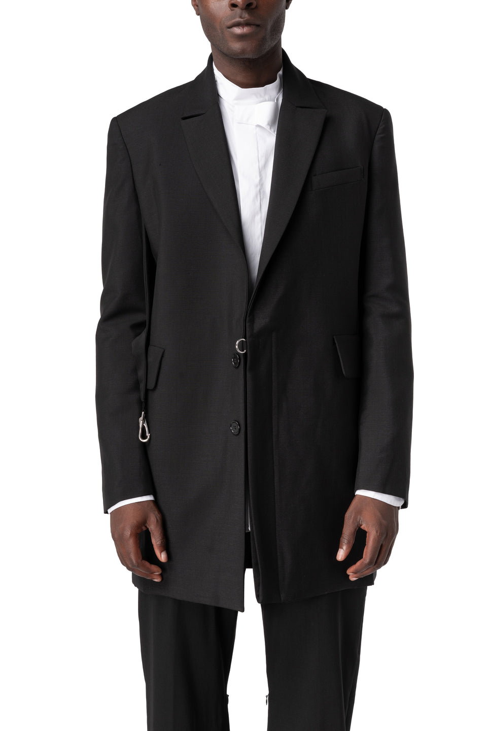 Wool and mohair blazer, Black