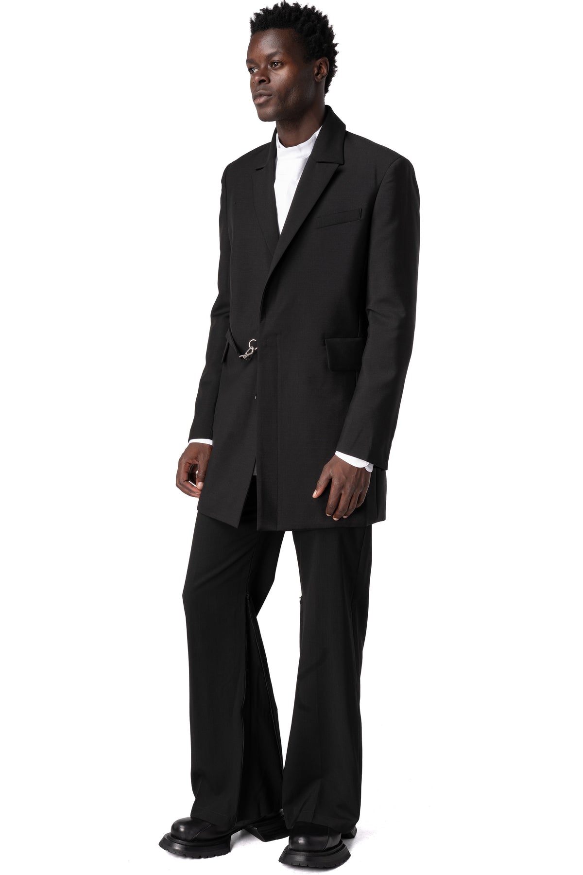 Wool and mohair blazer, Black