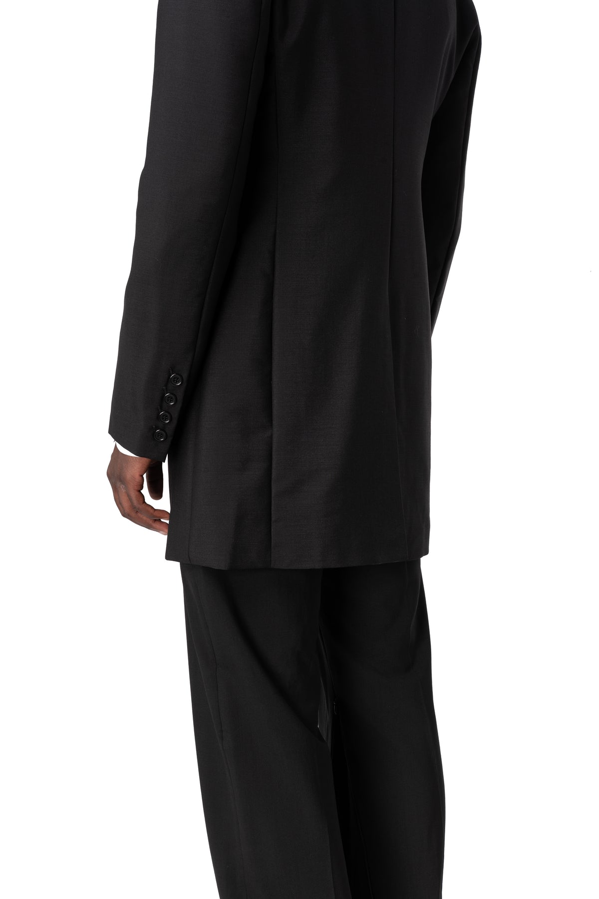 Wool and mohair blazer, Black