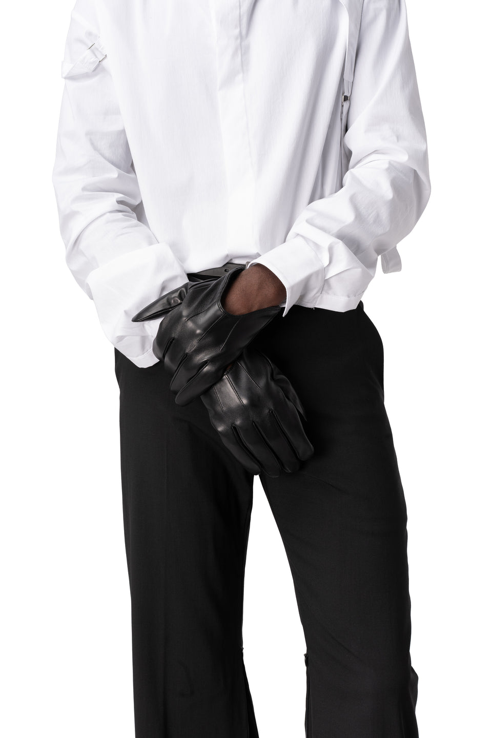 Leather gloves, Black