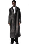 Leather coat, Black