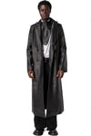 Leather coat, Black
