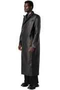 Leather coat, Black