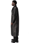 Leather coat, Black