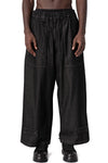 Denim wide pants