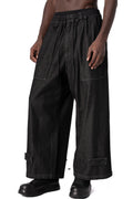 Denim wide pants