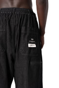 Denim wide pants