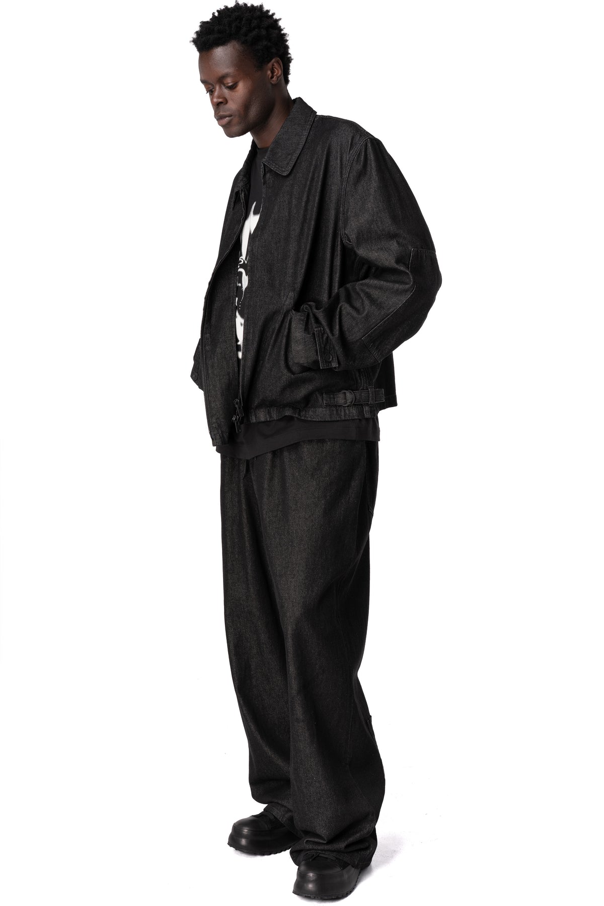 Denim blouson