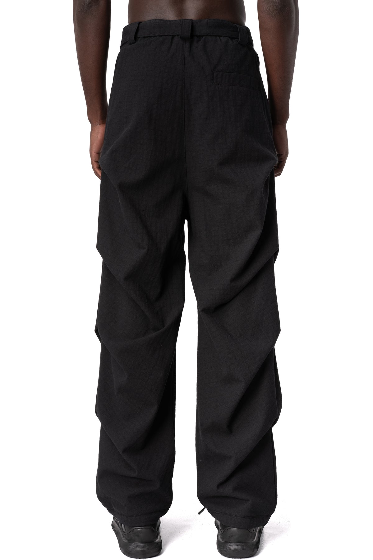 La Haine Inside Us | AW26 - Textured cotton trousers, Black M1366