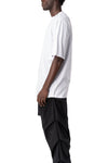 Oversized bi-stretch cotton t-shirt, White