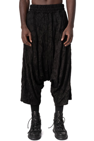 La Haine Inside Us | AW26 - Wrinkled jersey trousers M1341, front view