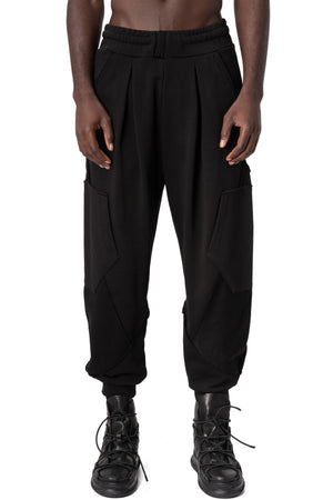 La Haine Inside Us | AW26 - Diagonal fleece trousers M1336, front view