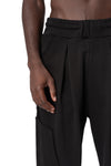 Comfort fit diagonal fleece trousers