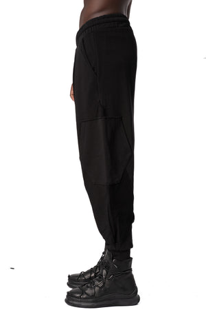 Comfort fit diagonal fleece trousers
