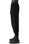 Comfort fit diagonal fleece trousers