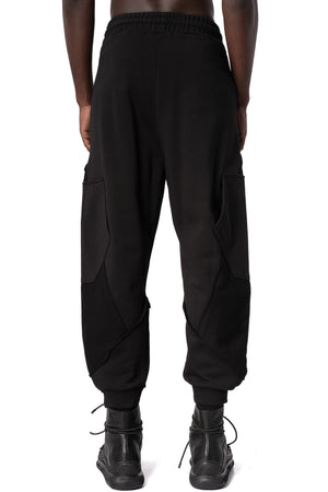 Comfort fit diagonal fleece trousers