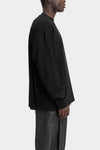 Joe Chia | AW25- Strapped long sleeve t-shirt, Black TS2511B