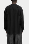 Joe Chia | AW25- Strapped long sleeve t-shirt, Black TS2511B