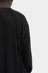 Joe Chia | AW25- Strapped long sleeve t-shirt, Black TS2511B