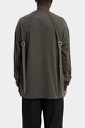 Strapped t-shirt, Dark grey
