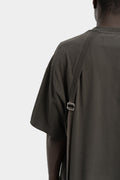Strapped t-shirt, Khaki grey