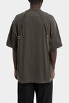 Strapped t-shirt, Khaki grey