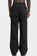 Wide cotton drawstring pants