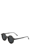 Round horn sunglasses, Black & White