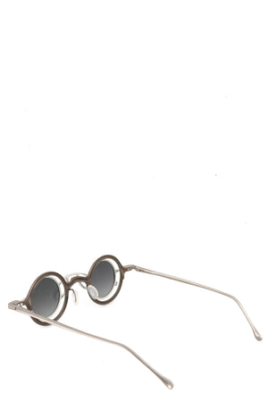 Rigards | Permanent - Round titanium clip-on sunglasses, Bronze RG1911TI